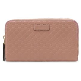 Gucci Microguccissima Leder-Reißverschluss-Portemonnaie