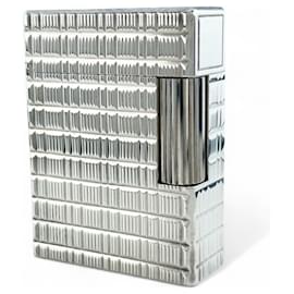 Dupont Line 1 Short Check Pattern Silver Lighter - Autre Marque