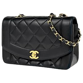 Borsa a Spalla Chanel Diana Matelassé Single Flap Chain