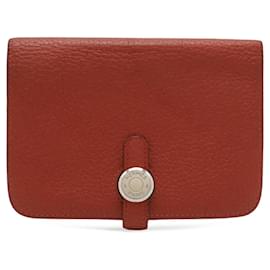 Portefeuille compact/Portefeuille de pièces HERMES Dogon - Hermès