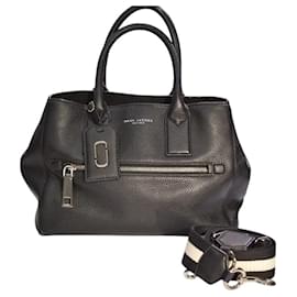 MARC JACOBS Borsa Tote Crossbody Small Gotham in pelle martellata nera M0008898