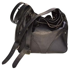Mulberry Mitzy Borsa Hobo Pelle Martellata Nera