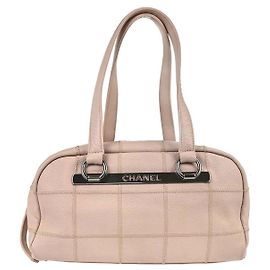 Chanel Square Stitch Bowler Quilted Calfskin Medium