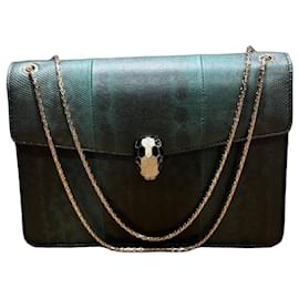 Bulgari Borsa a tracolla Serpenti Forever in pelle esotica