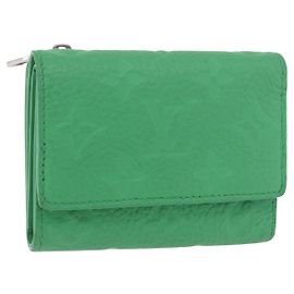 LOUIS VUITTON Empreinte Portefeuille Pilot Wallet Green M25848 LV Auth 188949M