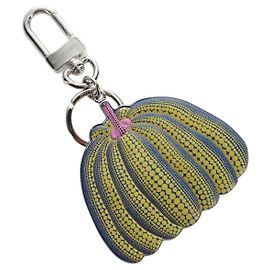 LOUIS VUITTON Portachiavi Pumpkin Charm metal Yellow M01103 LV Auth 187589SM
