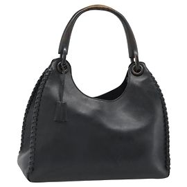 Borsa a tracolla GUCCI in pelle nera 106236 Auth BA13519