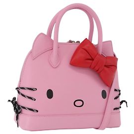 BALENCIAGA Sanrio Virutop HandleS Leather 2way Pink 619014 Auth 188908SM