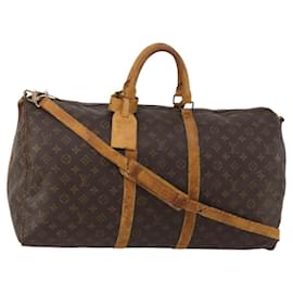 LOUIS VUITTON Monogram Keepall Bandouliere 55 Borsa Boston M41414 LV Auth 185696