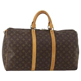 LOUIS VUITTON Monogram Keepall 50 Boston Bag M41426 LV Auth 187809 - Louis Vuitton