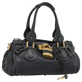 Borsa Chloe Paddington in pelle nera oro argento autenticata am11929M - Chloé