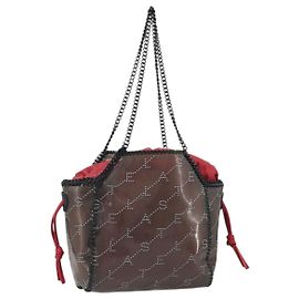Autre Marque Bolsa de ombro Stella MacCartney Chain Falabella Vinil Vermelho Auth BA13554A