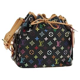 LOUIS VUITTON Monogram Multicolor Petit Noe Bag Black M42230 LV Auth mr2527SAV