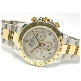 ROLEX Daytona SS xYG Kombination weiß Shell 116523 Y Serie Herren