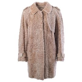 Autre Marque Abrigo de shearling beige vintage Collection Privée Astrakhan