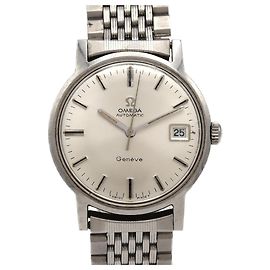 Orologio automatico in acciaio inossidabile Omega Geneve