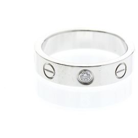 Cartier Mini Love Ring mit Diamant in Weißgold