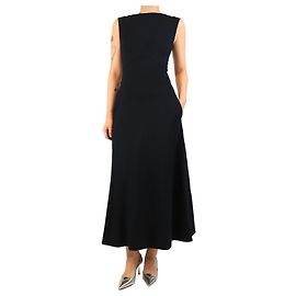 Autre Marque Ärmelloses Midi-Kleid in Navy - Größe UK 8