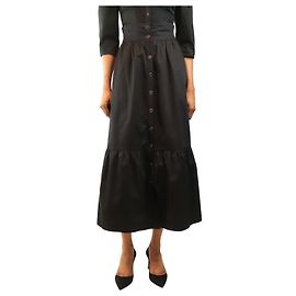 Alice by Temperley Gonna midi con bottoni nera - taglia UK 8