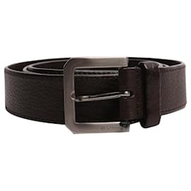 Jil Sander Cintura in pelle martellata marrone