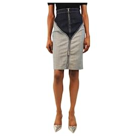 Gonna a tubino in denim blu - taglia UK 6 - Dsquared2