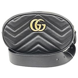 Gucci Borsa a tracolla GG Marmont in pelle nera