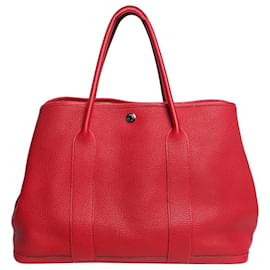 Borsa tote in pelle Red Garden Party 36 - Hermès
