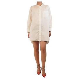 Autre Marque Camisa larga de algodón blanco - talla UK 12