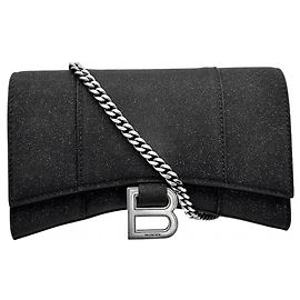 Portafoglio con catena Hourglass Balenciaga