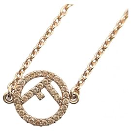 Collar Fendi Oro Rosa y Pedrería