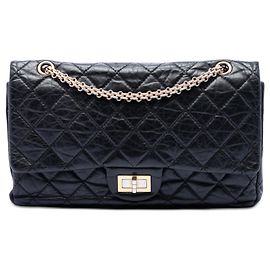 Chanel Black Quilted Aged Calfskin Reissue 2.55 Double Flap 227