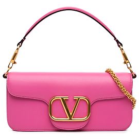 Borsa Valentino Pink Medium Calfskin VLogo Loco
