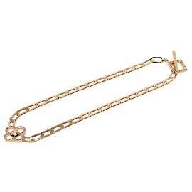 Collana Louis Vuitton Gold Placcato Oro Crystal Flower Power