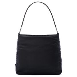 Borsa Prada Black Tessuto con manico in metallo