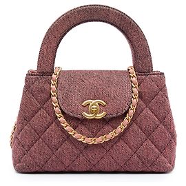 Borsa Chanel Pink Nano Washed Denim Kelly Shopper