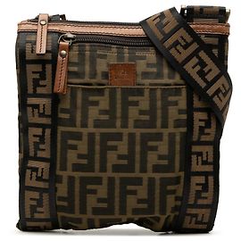 Fendi Marrone Zucca Canvas Crossbody