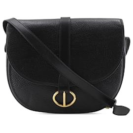 Borsa a tracolla Dior in pelle nera