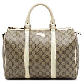 Borsa Boston Joy GG Supreme beige media di Gucci