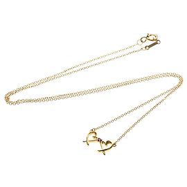 Pendente Double Loving Heart Tiffany & Co. in oro rosa 18K con zaffiro rosa
