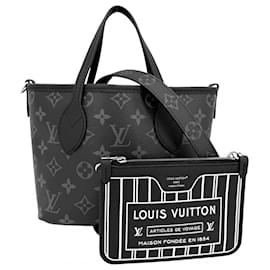 Borsa Louis Vuitton Monogram Eclipse Neverfull Inside Out BB da donna