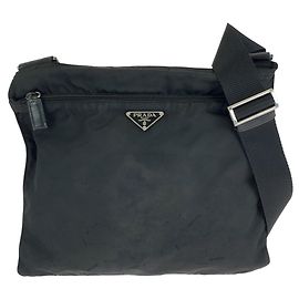 Borsa a tracolla in nylon Tessuto con logo triangle Prada