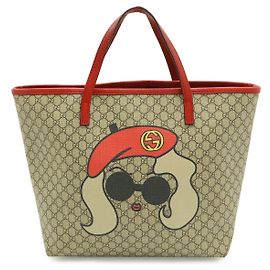 Borsa Tote per bambini Gucci Micro GG in PVC e pelle
