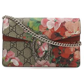 Bolso Super Mini Gucci Dionysus GG Blooms Beige Rosa