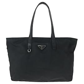 Bolsa Tote Prada Nylon Leather Tessuto Logo