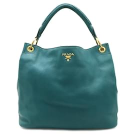 Borsa a tracolla in pelle Prada Verde