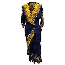 Etro Midi-Kleid mit Print-Detail aus mehrfarbiger Seide