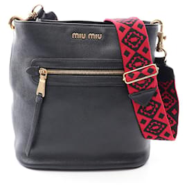 Bolso de hombro de piel MADRAS Miu Miu