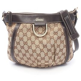Borsa a tracolla Gucci Abbey in tela GG e pelle