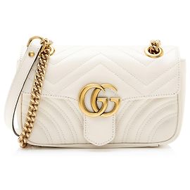 Gucci Matelasse Leather GG Marmont Small Flap Tasche