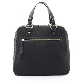 Bulgari Borsa a mano in pelle e tela Logo Mania Bvlgari